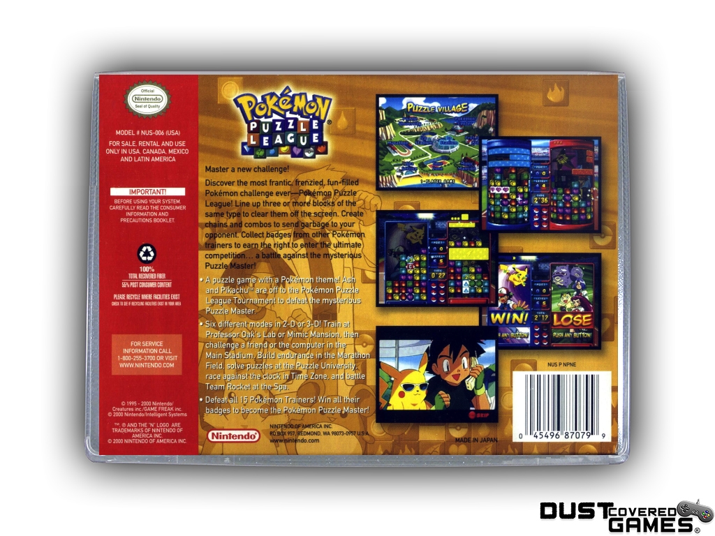 pokemon puzzle league n64 cover