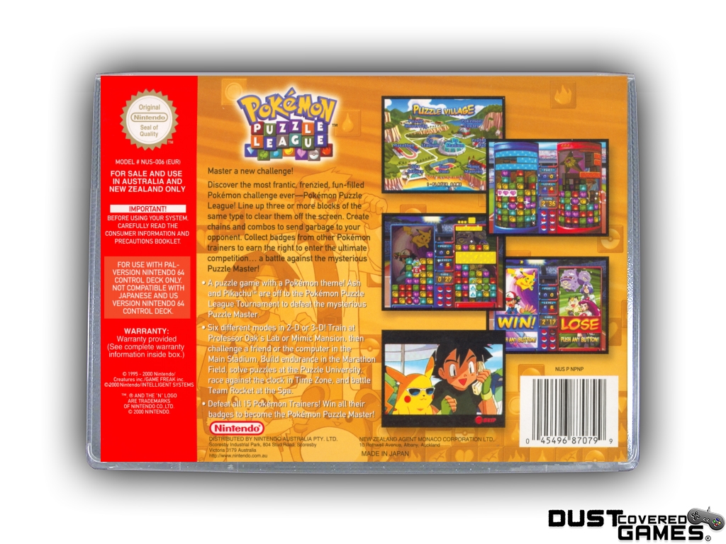 pokemon puzzle league n64 cover