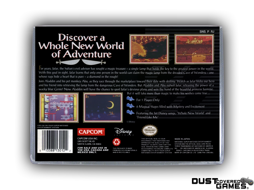 aladdin snes box