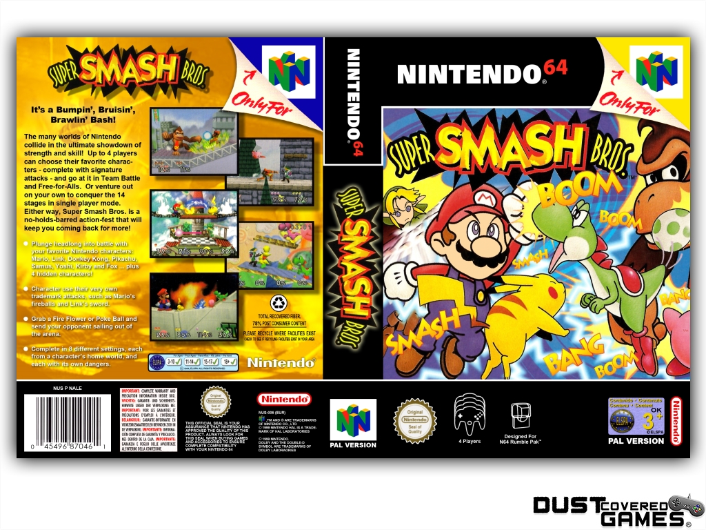 super smash bros download n64