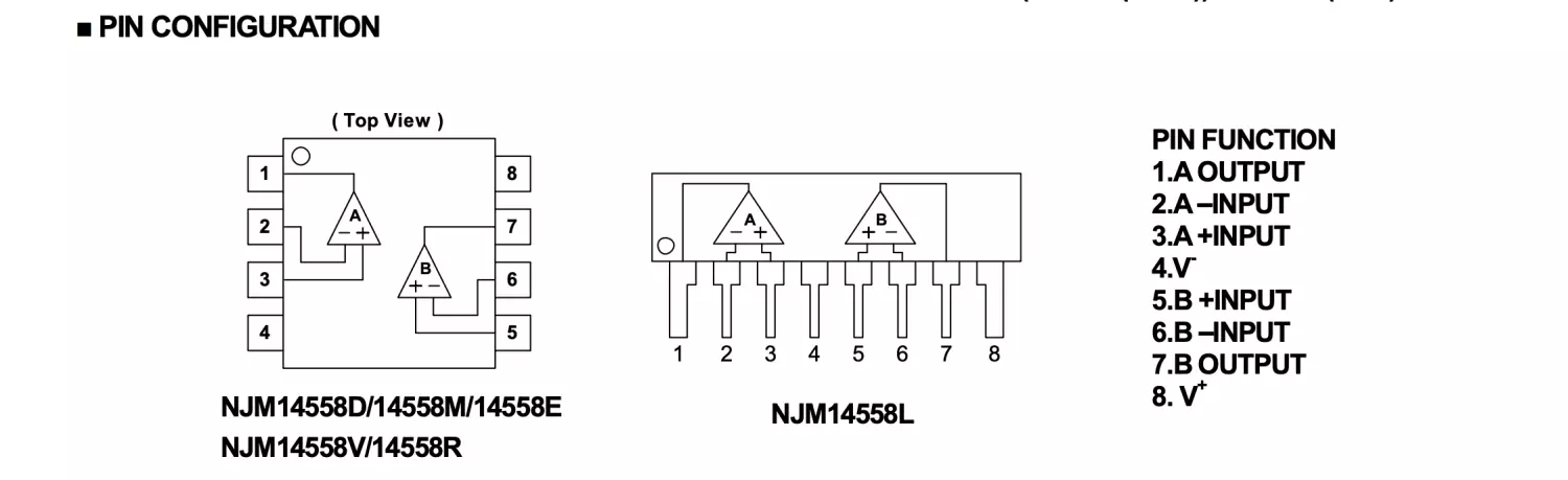 Jrc4580d схема включения