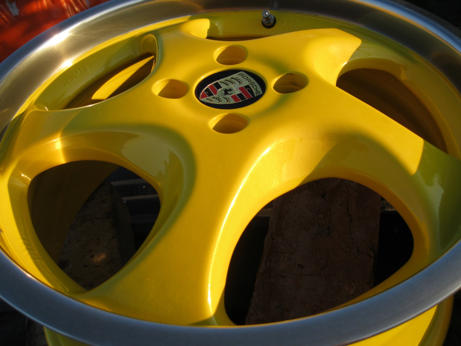 Porsche in Yellow