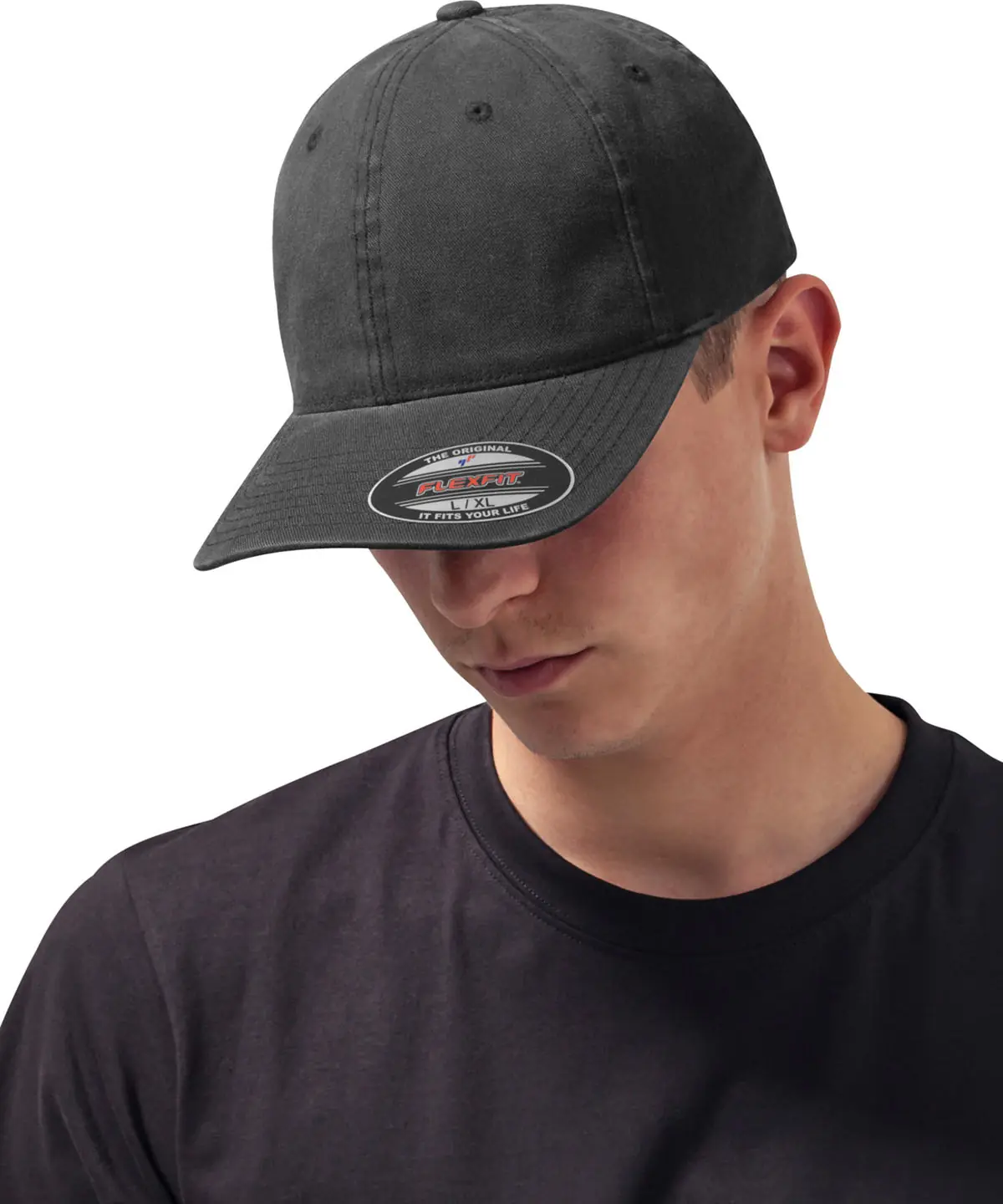 Flexfit garment washed cotton dad hat (6997) main view