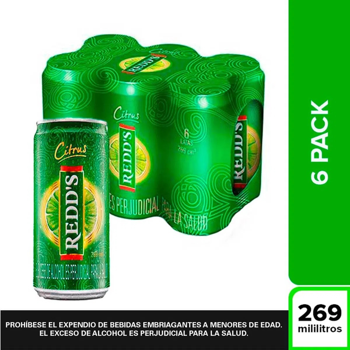 Cerveza Redd'S Citrus Lata (6 pz | 269 ml)