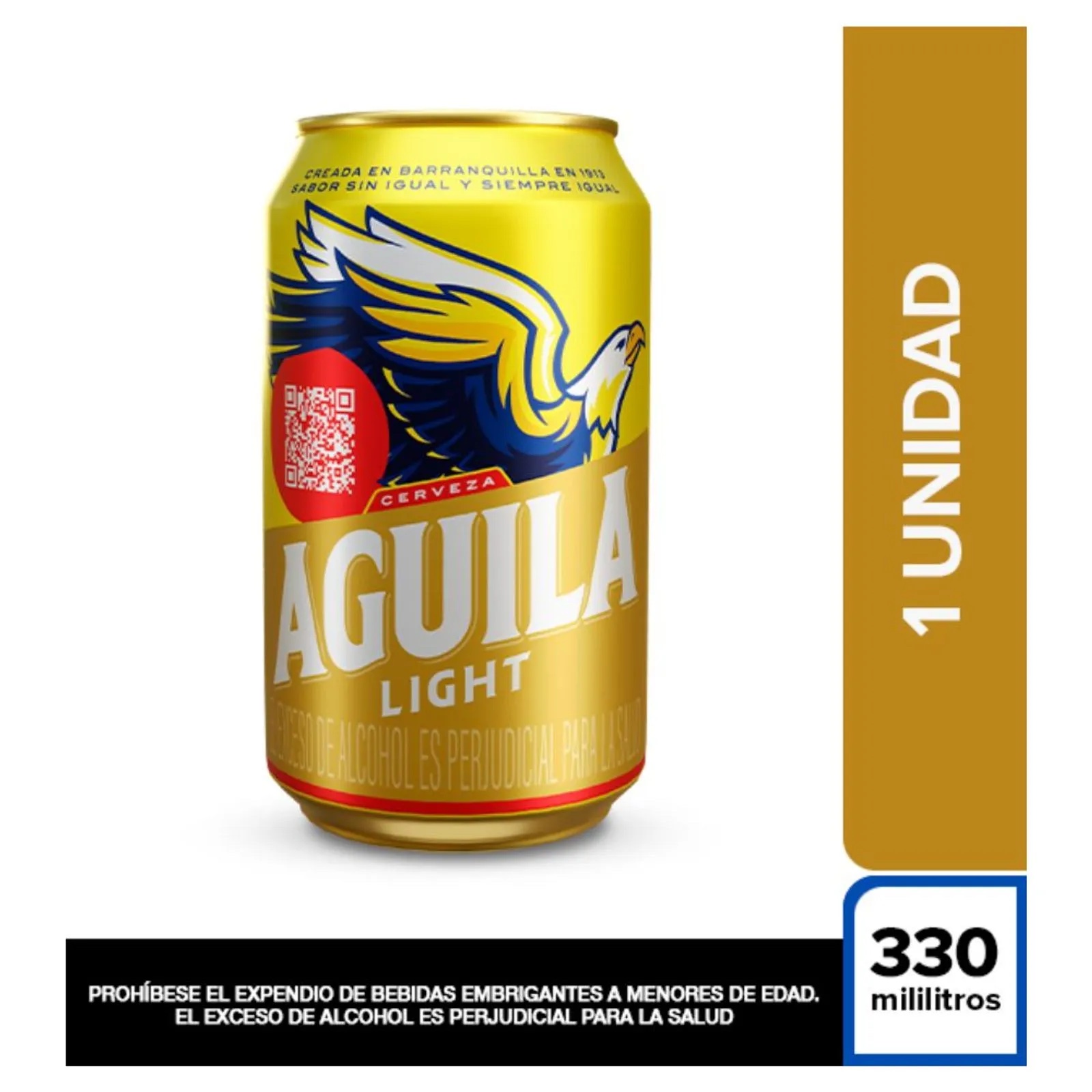 Cerveza Aguila Light Lata (330 ml)