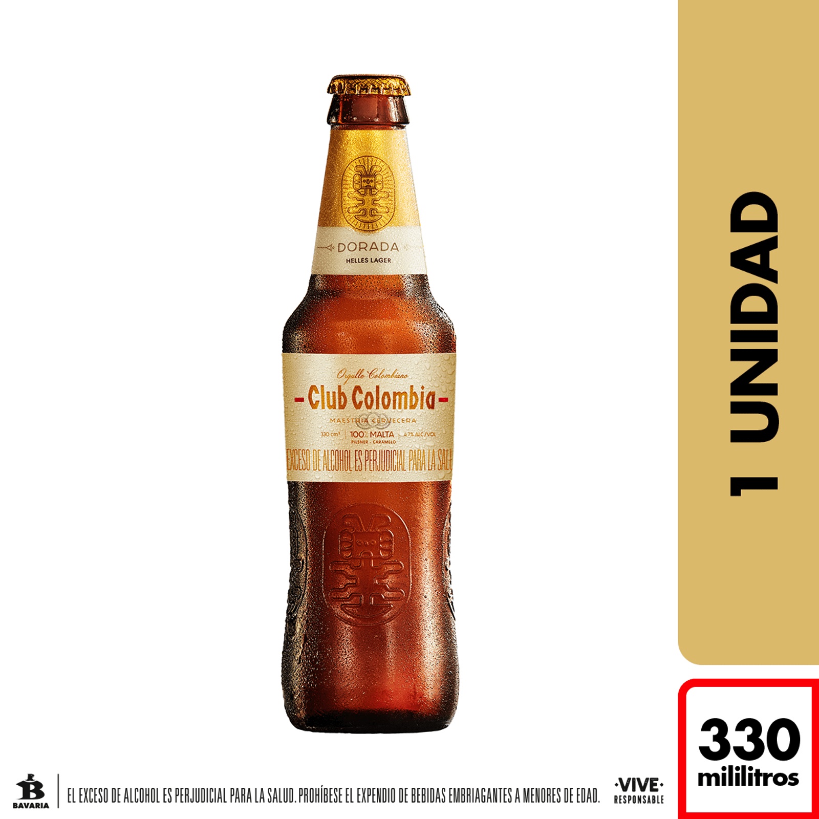 Cerveza Club Colombia Dorada Botella (330 ml)