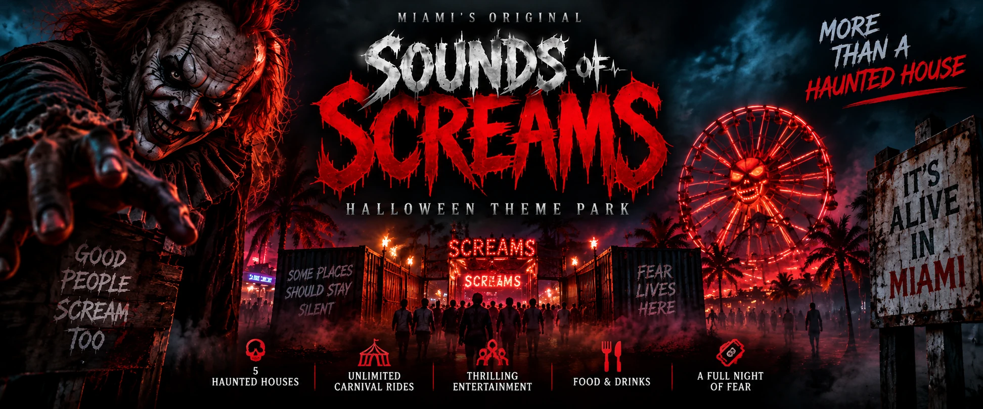 Sounds of Screams Miami 2026: Tickets, Haunted Houses, Dates and What to Expect