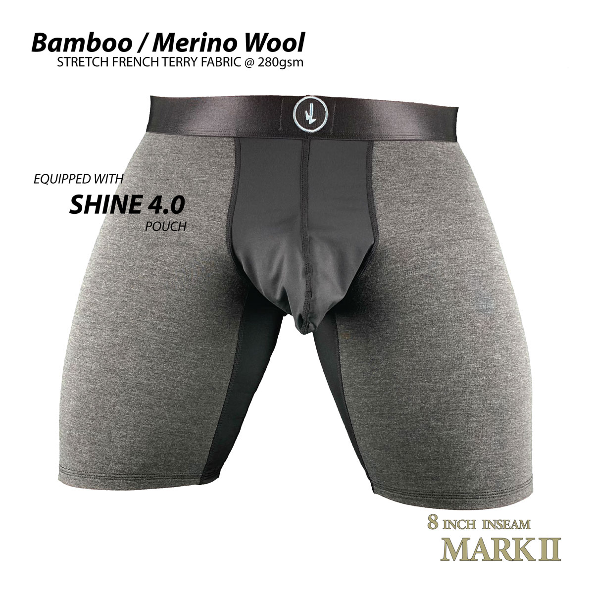 Comfort Pouch Boxer Briefs Bamboo / Merino Wool Fabric