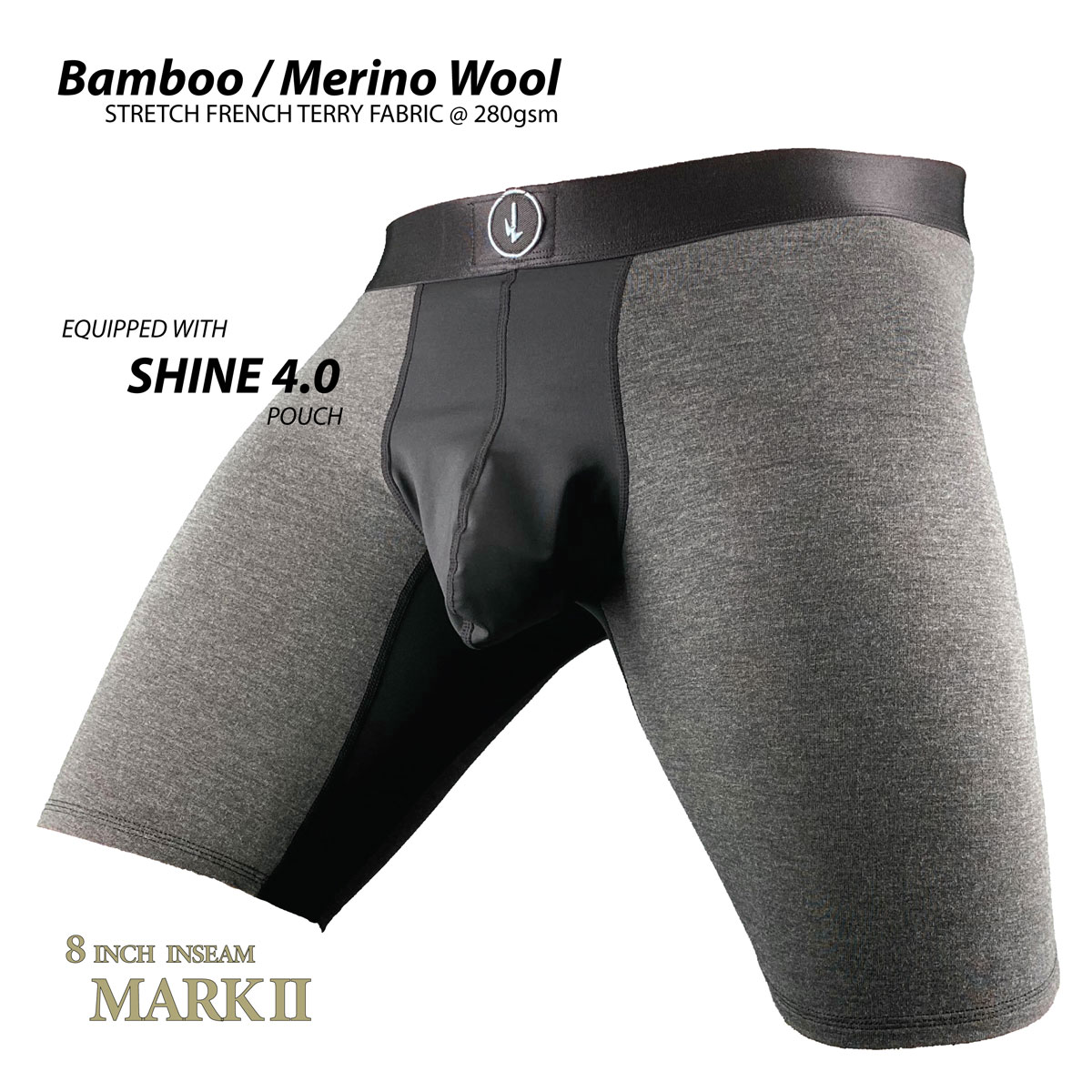 Comfort Pouch Boxer Briefs Bamboo / Merino Wool Fabric
