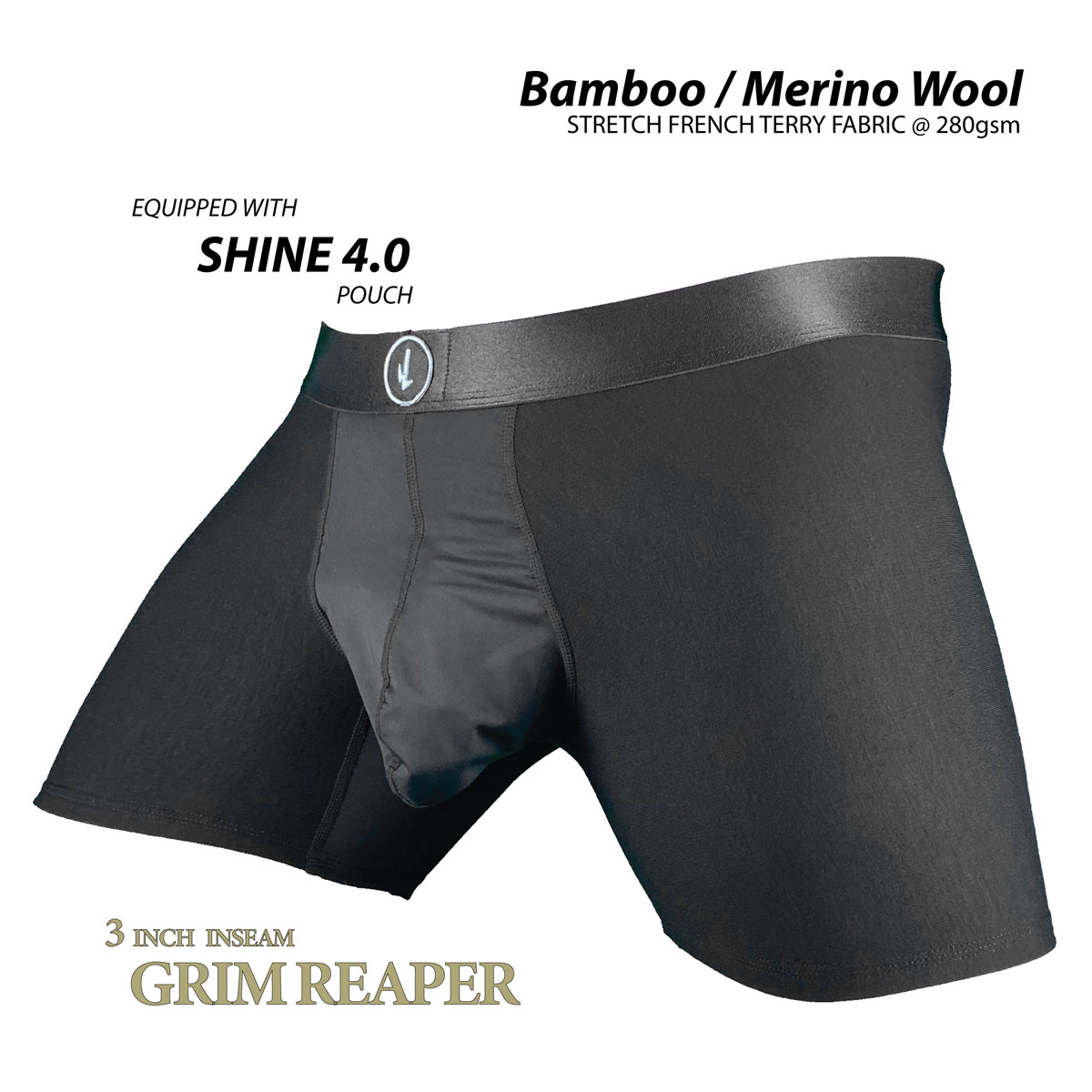 Comfort Pouch Boxer Briefs Bamboo / Merino Wool Fabric