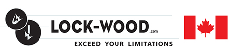 LOCK-WOOD Logo Brand Slogan CANADA