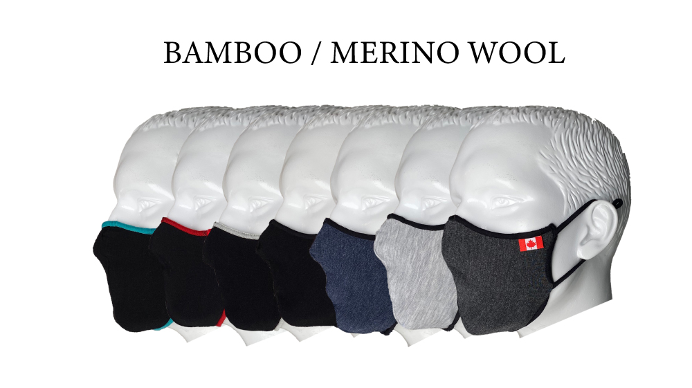 Face Masks Merino Wool Bamboo Fabric
