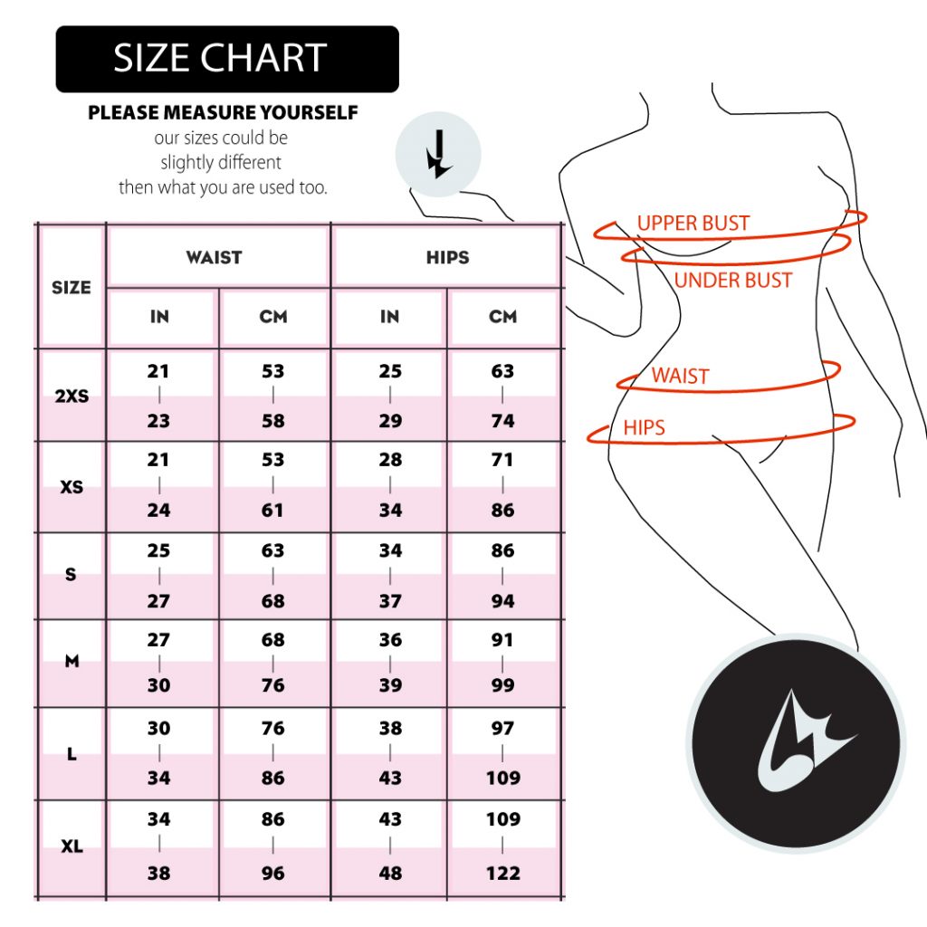 Female Size Chart LOCK-WOOD