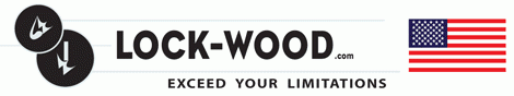 LOCK-WOOD Logo Brand Slogan USA