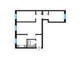 3-комнатная планировка квартиры в доме по проекту 13-01