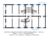 Поэтажная планировка квартир в доме по проекту 1-480-15к