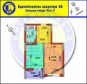 1-комнатная планировка квартиры в доме по адресу Аболмасова Андрея улица (Панельная улица) 4а