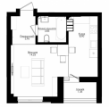 1-комнатная планировка квартиры в доме по адресу Победы проспект №67