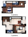 2-комнатная планировка квартиры в доме по адресу Кудрявская улица 24а