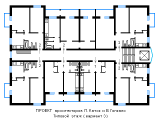 Поэтажная планировка квартир в доме по проекту арх. Каток Л. Б.