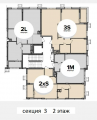 Поэтажная планировка квартир в доме по адресу Салютная улица 2б (29)