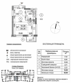 1-комнатная планировка квартиры в доме по адресу Гмыри / Коллекторная №32