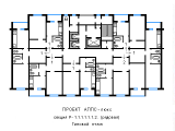 Поверхове планування квартир в будинку по проєкту АППС-люкс