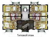 Поэтажная планировка квартир в доме по адресу Замковецкая улица 94в