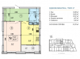 1-комнатная планировка квартиры в доме по адресу Глубочицкая улица 73