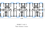 Поэтажная планировка квартир в доме по проекту 1-443-3