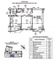 2-кімнатне планування квартири в будинку за адресою Глушкова академіка проспект 6 (2)