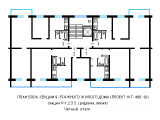 Поэтажная планировка квартир в доме по проекту 1-КГ-480-10