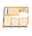 3-комнатная планировка квартиры в доме по адресу Святошинская площадь 1 (2)