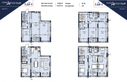 4-комнатная планировка квартиры в доме по адресу Жмаченко генерала улица 26 (2)