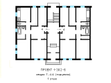 Поверхове планування квартир в будинку по проєкту 1-302-6