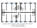 Поэтажная планировка квартир в доме по проекту 1-480-14м