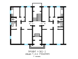 Поэтажная планировка квартир в доме по проекту 1-302-2