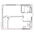 1-комнатная планировка квартиры в доме по адресу Правды / Выговского №8.3