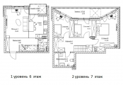 4-комнатная планировка квартиры в доме по адресу Бориспольское шоссе дом 3