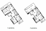 3-комнатная планировка квартиры в доме по адресу Набережно-Рыбальская улица №11