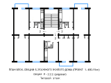 Поэтажная планировка квартир в доме по проекту 1-480-15кп
