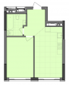 1-комнатная планировка квартиры в доме по адресу Северо-Сырецкая улица дом 1
