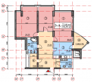 3-комнатная планировка квартиры в доме по адресу Глубочицкая улица 32б