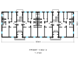 Поэтажная планировка квартир в доме по проекту 1-302-2