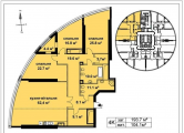 4-комнатная планировка квартиры в доме по адресу Кловский спуск 7