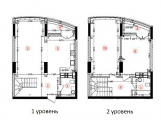 3-комнатная планировка квартиры в доме по адресу Максимовича Михаила улица (Трутенко Онуфрия улица) 3д
