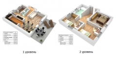 Поэтажная планировка квартир в доме по адресу Соловьиная улица 14 (2)