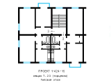 Поэтажная планировка квартир в доме по проекту 1-424-15