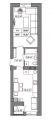 1-комнатная планировка квартиры в доме по адресу Шевченко улица 85 (2)
