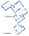 5-комнатная планировка квартиры в доме по адресу Набережно-Рыбальская улица 3
